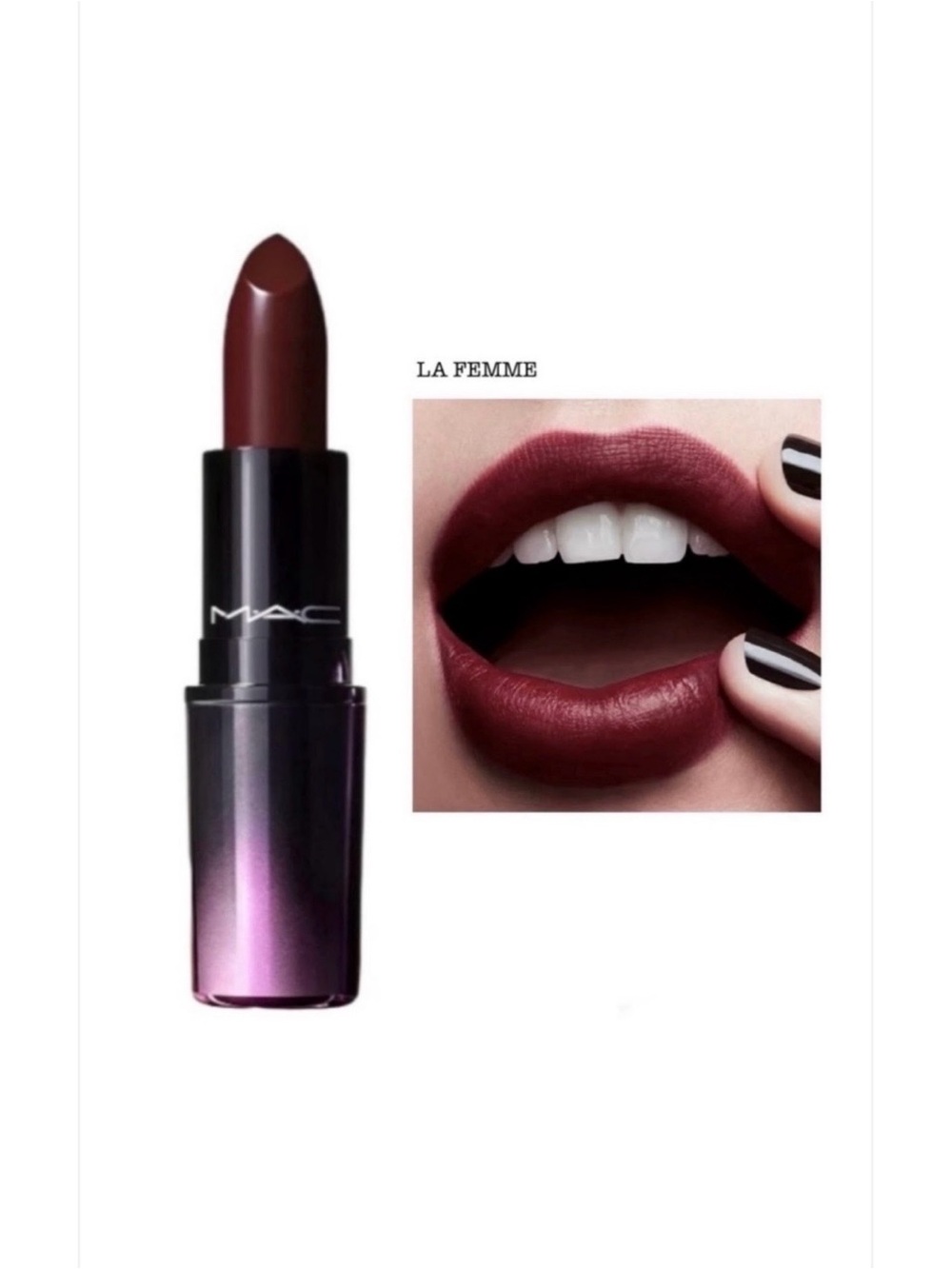 MAC Cosmetics La Femme Lipstick - Deep Wine Plum